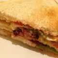 Club sandwich med kyckingfilé