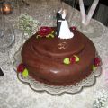 Bröllopstårta i choklad