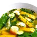 Grönsakssoppa med mannagrynsklimp