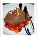 Mörk chokladmousse m. karamelliserad mandel och[...]
