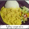 Kyckling i currysås med ris