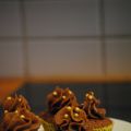 Minicupcakes med smak av polka och nougat