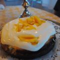 Påsktårta - Vit chokladcheesecake med mango!