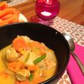 Thaisoppa med kyckling och wokgrönsaker