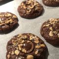 Brownie cookies med toffifee och hasselnötter