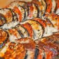 Aubergine- och tomatgratäng