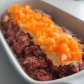 Ost- och paprikafylld köttfärslimpa