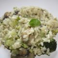 Broccoli- och svamprisotto