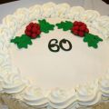 60v. kakku - 60-års tårta