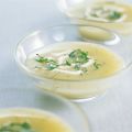 Vichyssoise - kall soppa på potatis och purjo