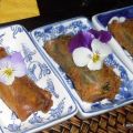Bakad wontonrulle med getost