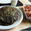 Spenatpannkakor med bacon   (lchf)