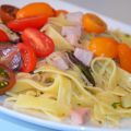 Pasta med kassler och vitkål