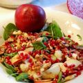Fräsch äppelsallad med Chevréost och valnötter