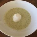 Ramslökssoppa med pocherat ägg