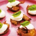 Soja- och risvinsmarinerade räkor med limecrème