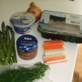 Fisk med kokt sparris och en mumsig röra med[...]
