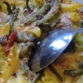Vegogratäng med glutenfri pasta, wok-grönsaker,[...]