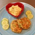 Zucchini biffar med blomkålsmos