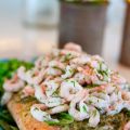 Örtig parmesanlax med romsås