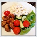 Köttbullar med stuvade makaroner