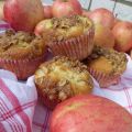 Äppelmuffins med crumble