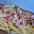 Pasta med enkel skinksås