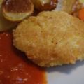 Hirsbiffar med tomatsås