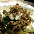 Underbar lasagne med mandelpesto och ricottaost