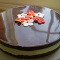 Citron- och chokladcheesecake