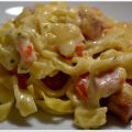 Överbliven julskinka = Pastagratäng