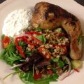 Ugnsstekt kycklingklubba med matig sallad och[...]