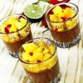 Chilichokladpannacotta med mango