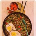 Stekt ris med köttfär