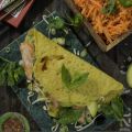 Bánh xèo - Vietnamesisk rispannkaka med lax,[...]