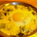 Purjolökslåda med ägg