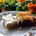Kladdig chokladkaka med kokostosca