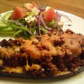 Ugnsgratinerad aubergine med köttfärs