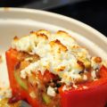 Fetaostgratinerad paprika