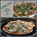 Grillad pizza med kyckling, champinjoner, lök[...]