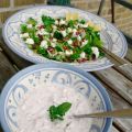 Grillsallad och rädistsatsiki