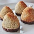LCHF Kokostoppar med mörk jordgubbschoklad