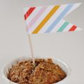 Choklad- och bananmuffins med smuldeg