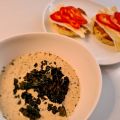 Krämig champinjonsoppa med snabbt muggbröd