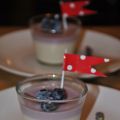 Lavendel & Blåbärspannacotta