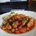Sydfransk gryta med lamm och blandade bönor
