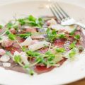 Rencarpaccio med lingonmousse och[...]