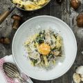 Penne med krämig karljohansvamp, Grana Padano[...]