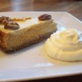 Bourbon pumpkin cheesecake