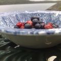 Yogurt med smultron och blåbär